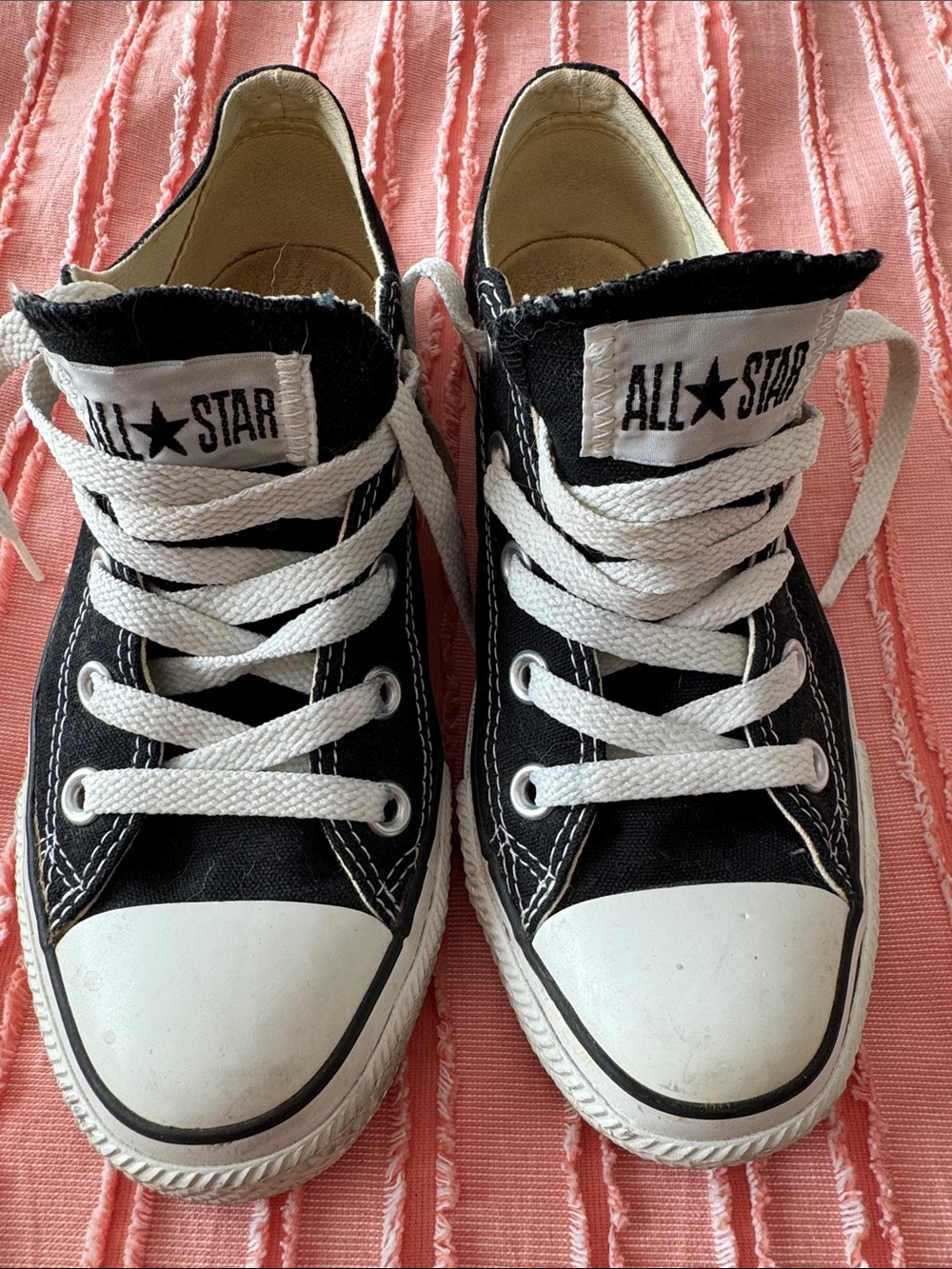 Converse Black and White Low-Top Canvas Sneakers